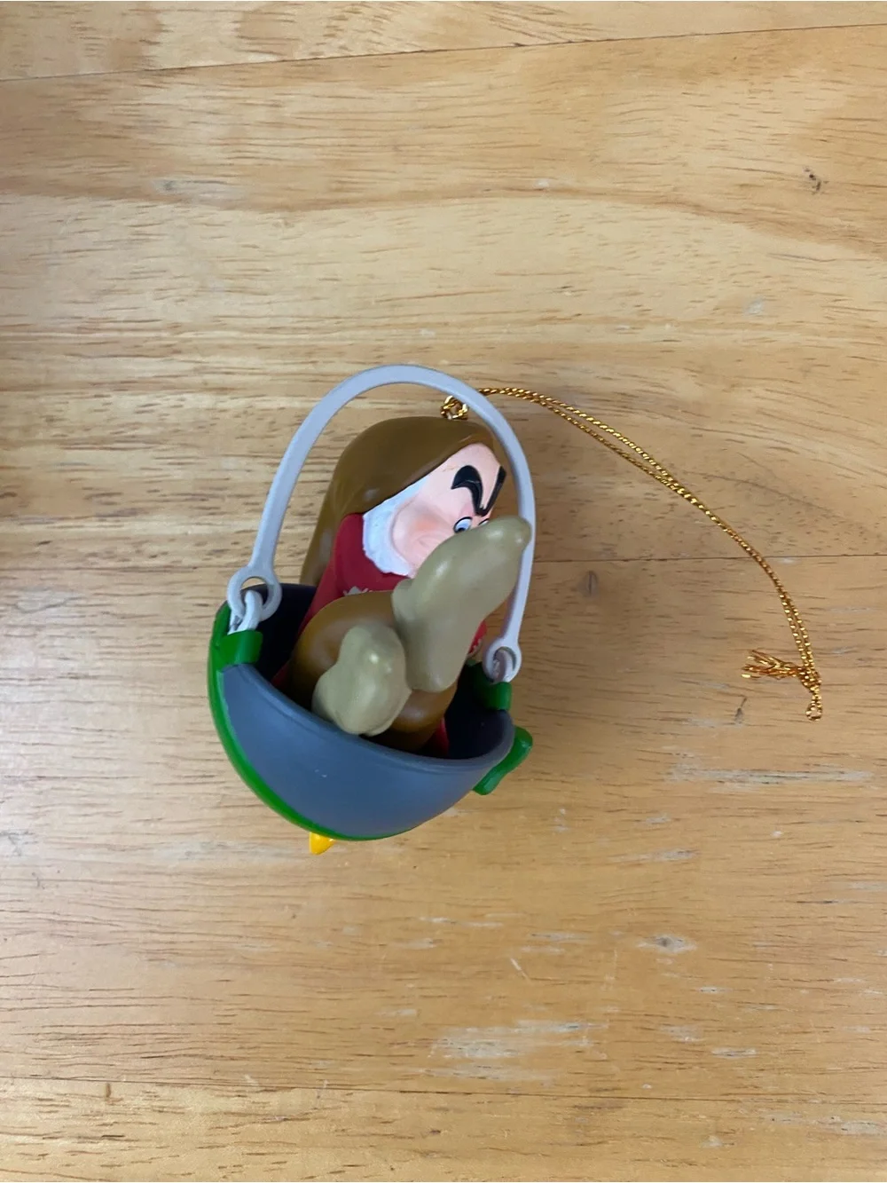 Vintage 90s Grolier President's Edition Grumpy Ornament from Snow White with Box